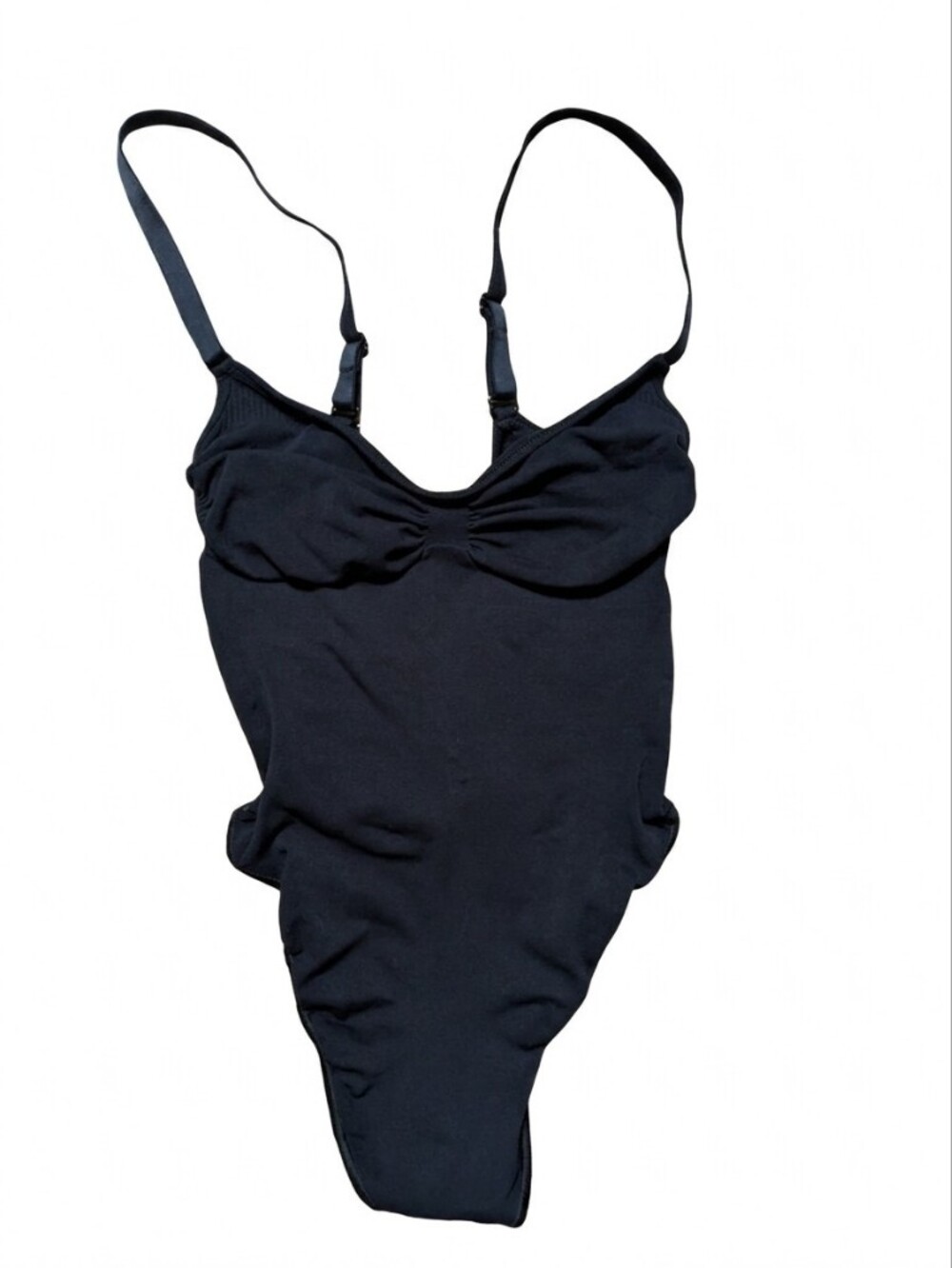SKIMS NWOT Black Seamless Sculpt Brief Bodysuit S | Onyx Shaping Low Back Formal